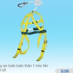 Mã DBB-D.06 Dây an toàn toàn thân 1 móc lớn