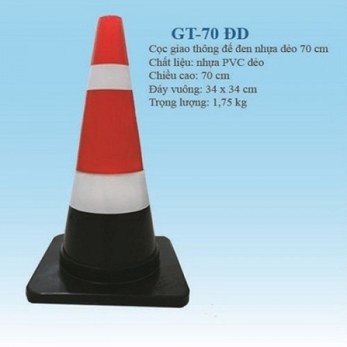 Mã CBB-GT.70-ĐD cọc giao thông nhựa dẻo