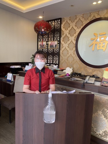 sử dụng tại quầy tiếp tân